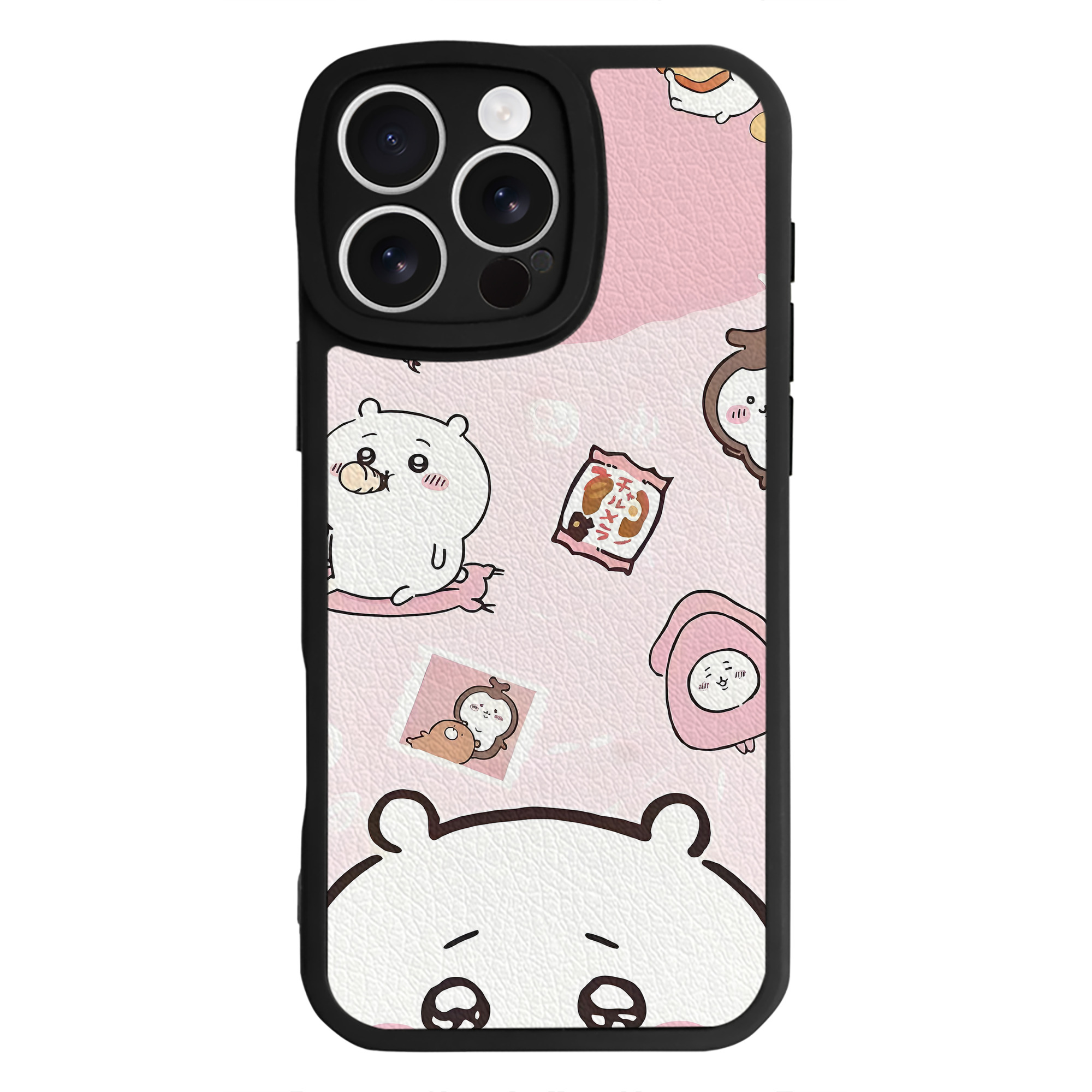 （画像用） ちいかわ Chii-kawa 【iPhone 16シリーズ対応】シリコンスマホケース（レザー調） 材質：シリコン